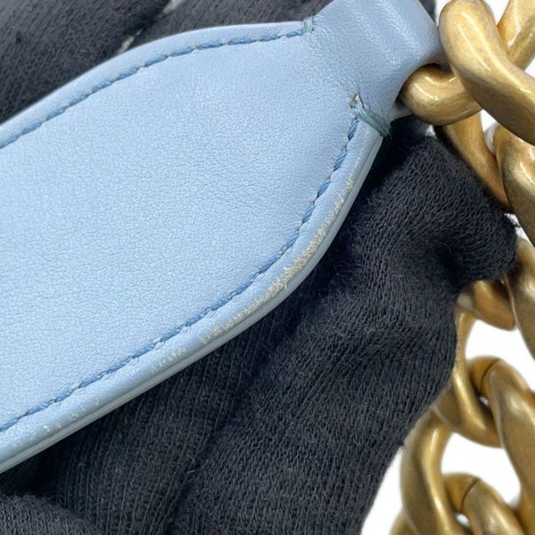 シャネル チェーンショルダーバッグ ホーボー マトラッセ ココマーク デニム AS3690 CHANEL