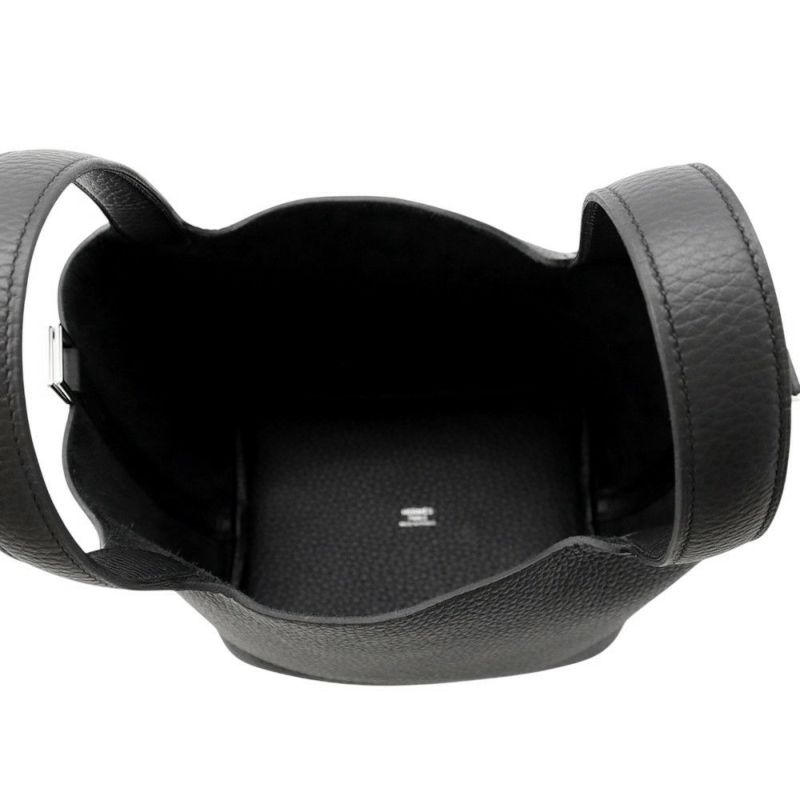 エルメス ハンドバッグ ピコタンロックPM ブラック/シルバー金具 トリヨンクレマンス K刻印 黒