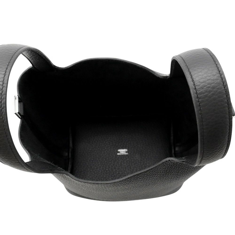 エルメス ハンドバッグ ピコタンロックPM ブラック/シルバー金具 トリヨンクレマンス K刻印 黒