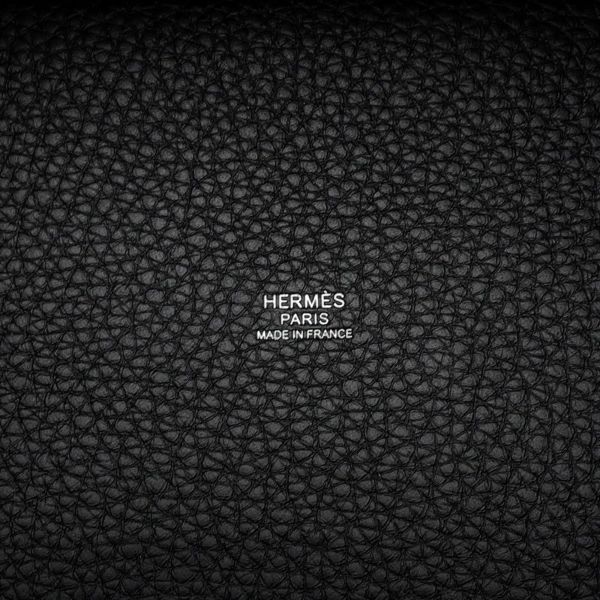 エルメス ハンドバッグ ピコタンロックPM ブラック/シルバー金具 トリヨンクレマンス K刻印 黒