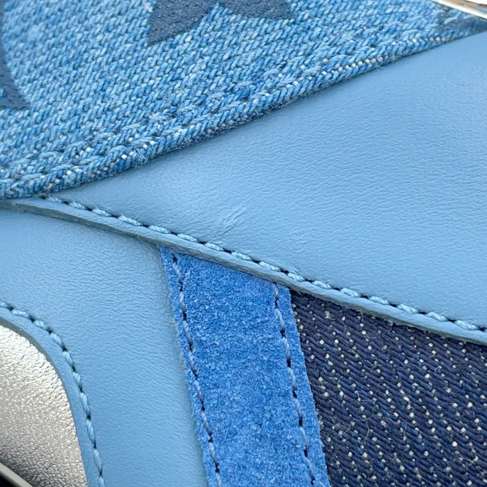 ルイヴィトン スニーカー ランアウェイライン デニム スエード レディースサイズ35 LOUIS VUITTON 靴