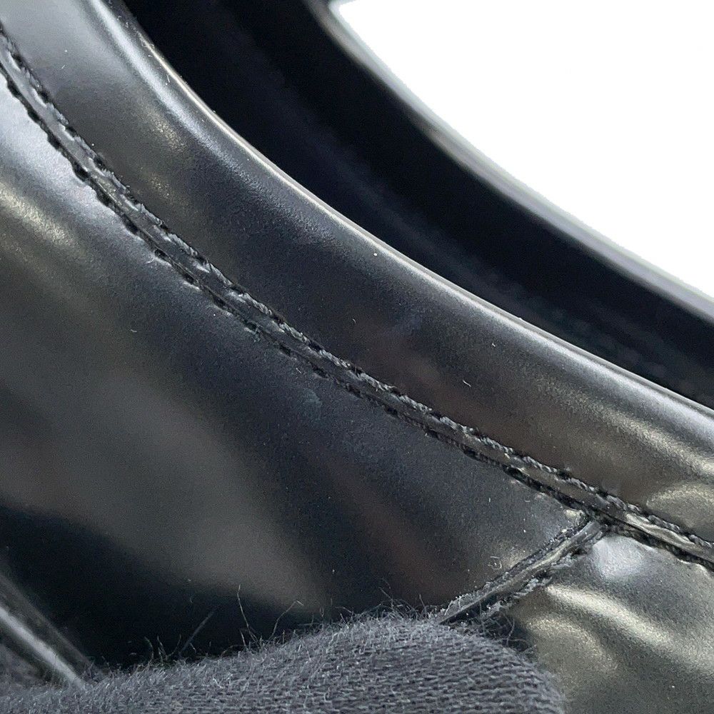 ルイヴィトン ローファー LV×YK アカデミーライン レザー レディースサイズ36 LOUIS VUITTON 靴 黒 ブラック 草間彌生