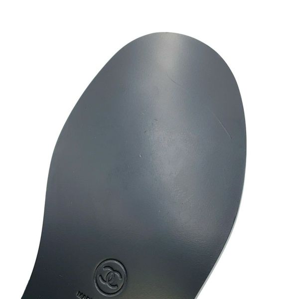 シャネル サンダル ココマーク レザー レディースサイズ37C CHANEL 靴 黒