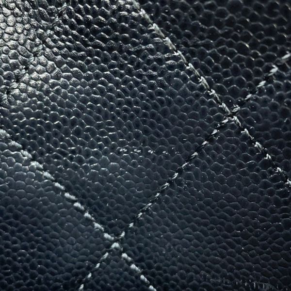 シャネル チェーンショルダーバッグ ココマーク マトラッセ キャビアスキン CHANEL ワンショルダー 黒