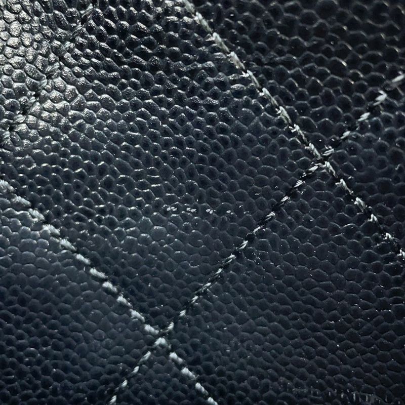 シャネル チェーンショルダーバッグ ココマーク マトラッセ キャビアスキン CHANEL ワンショルダー 黒