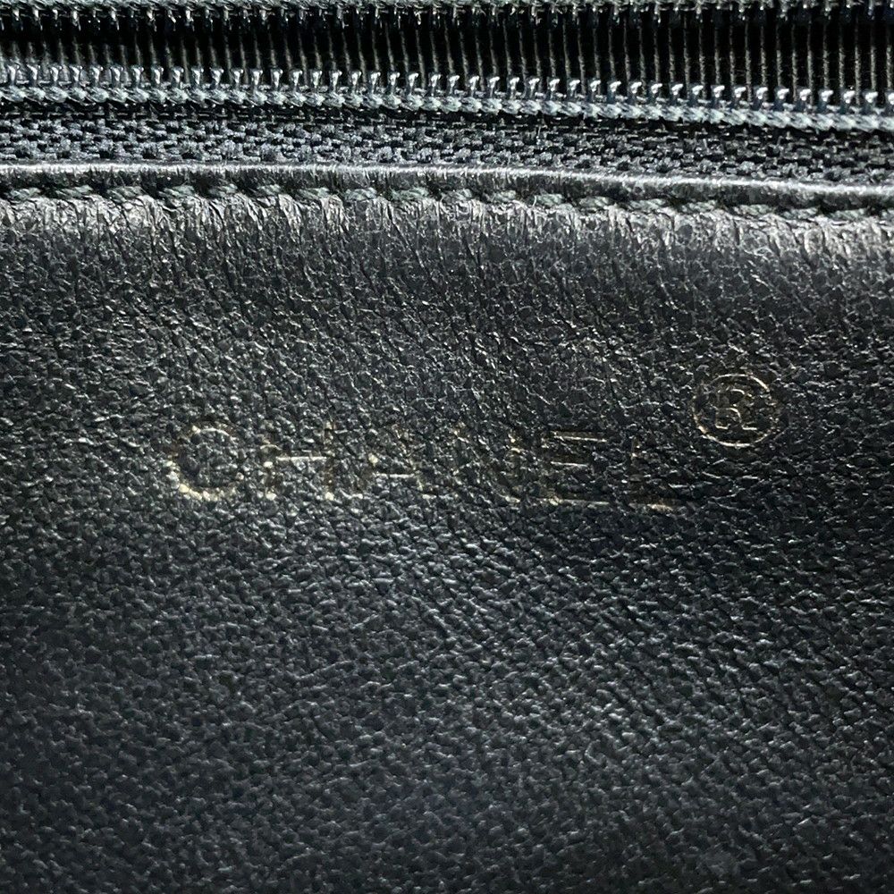 シャネル チェーンショルダーバッグ ココマーク マトラッセ キャビアスキン CHANEL ワンショルダー 黒