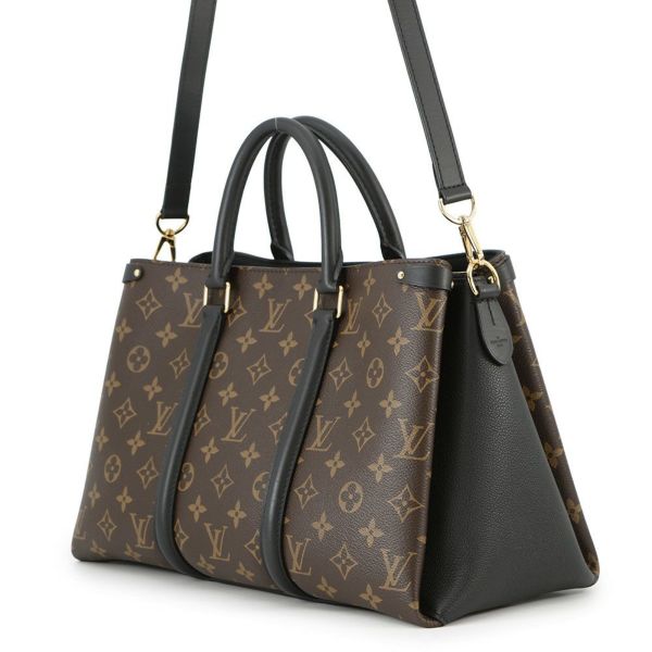 ルイヴィトン ハンドバッグ モノグラム・マカサー スフロ NV MM M44817 ヴィトン バッグ 2way ショルダー 黒 ブラック