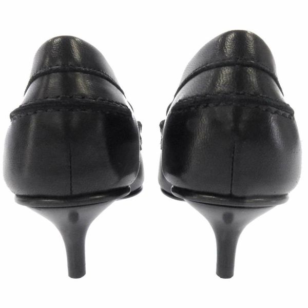 エルメス パンプス グロリアス40 ブラック レザー レディースサイズ35 HERMES 靴 ヒール 黒