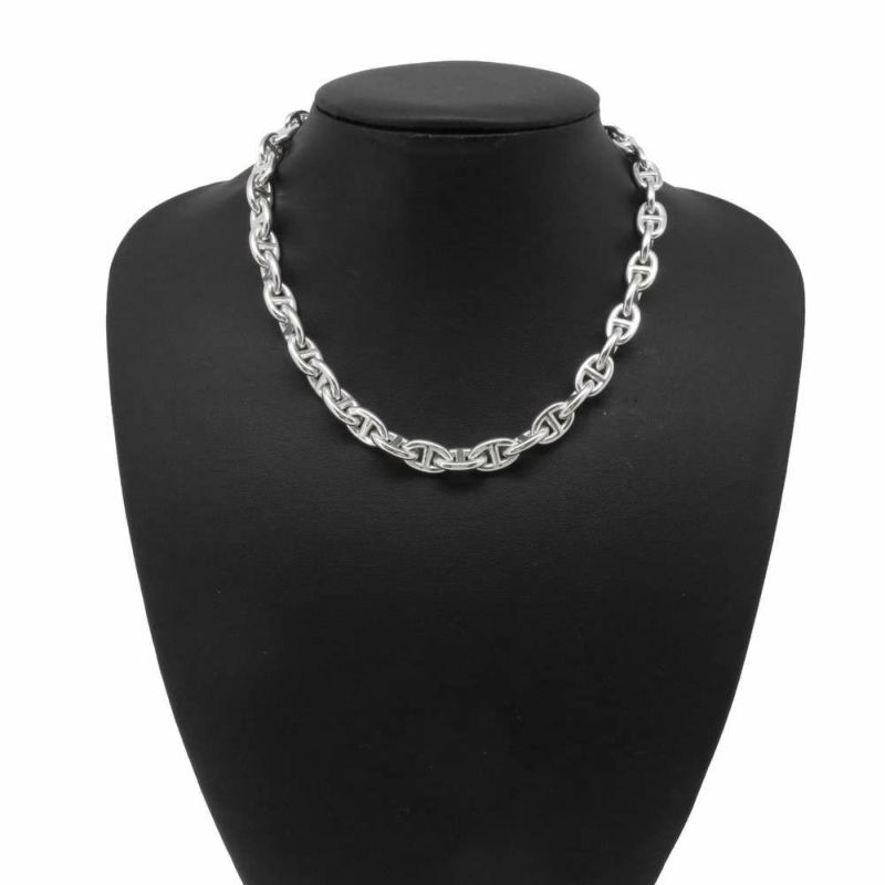 エルメス ネックレス シェーヌダンクルPM 43コマ SV925 シルバー925 HERMES Chaine d Ancre チョーカー