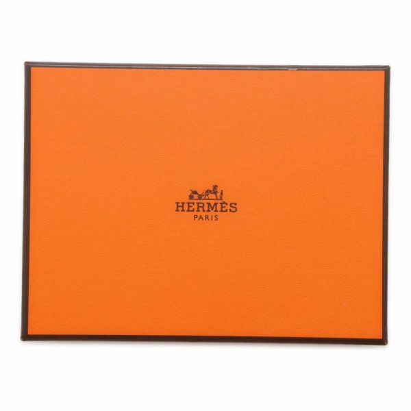 エルメス 二つ折り財布 ベアンコンパクト ブラック/シルバー金具 エプソン B刻印 HERMES 黒