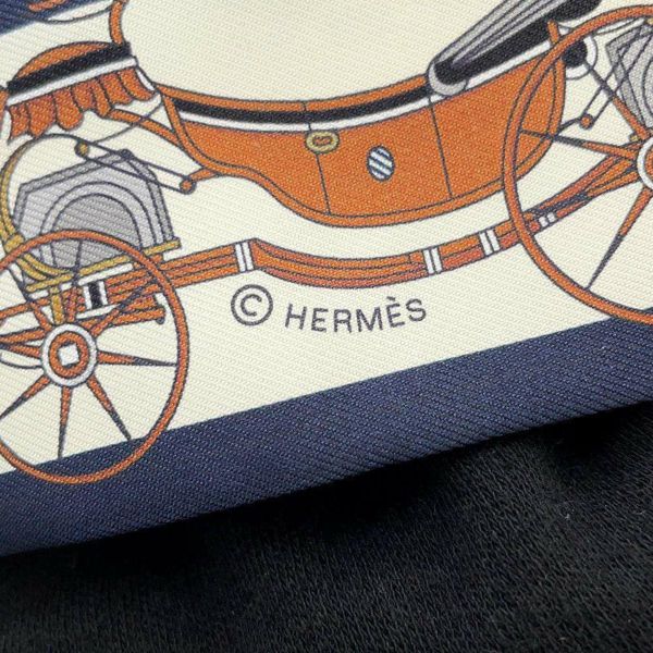 エルメス スカーフ ツイリー 馬車の変遷 Les Voitures Nouvelles HERMES シルク 2024春夏