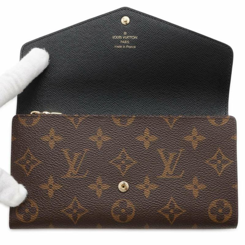 ルイヴィトン 長財布 モノグラム・ジャイアント リバース ポルトフォイユ・サラ M80726 LOUIS VUITTON ブラック 黒
