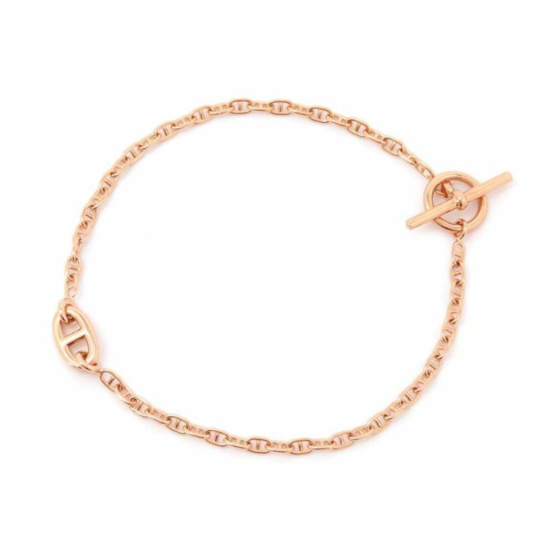 エルメス ブレスレット シェーヌダンクル ファランドールTPM K18PGピンクゴールド サイズSH HERMES ジュエリー