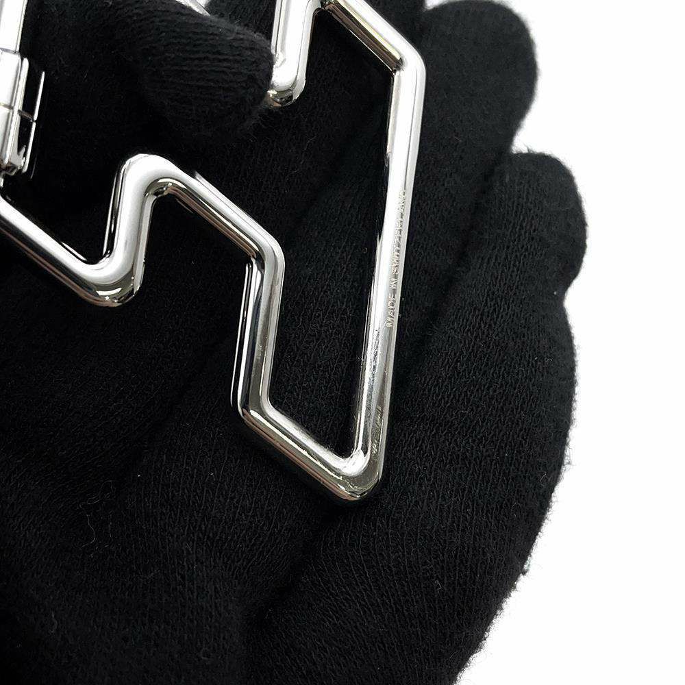 エルメス キーホルダー H・トゥ・スピード シルバー金具 HERMES キーリング