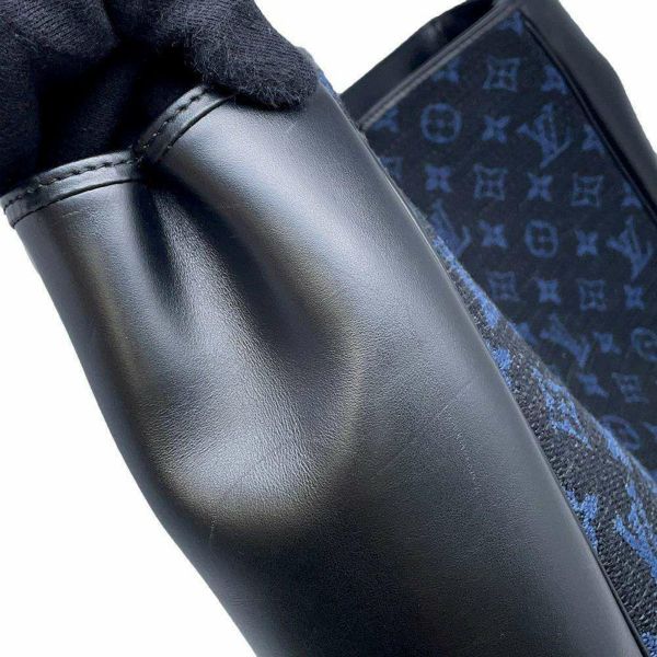 ルイヴィトン トートバッグ モノグラム・ジャガード グラン・サック M55203 LOUIS VUITTON ブラック 黒