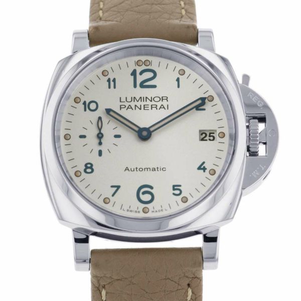 パネライ ルミノール ドゥエ 3デイズ アッチャイオ U番 PAM00914 PANERAI 腕時計 シルバー文字盤