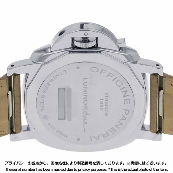 パネライ ルミノール ドゥエ 3デイズ アッチャイオ U番 PAM00914 PANERAI 腕時計 シルバー文字盤