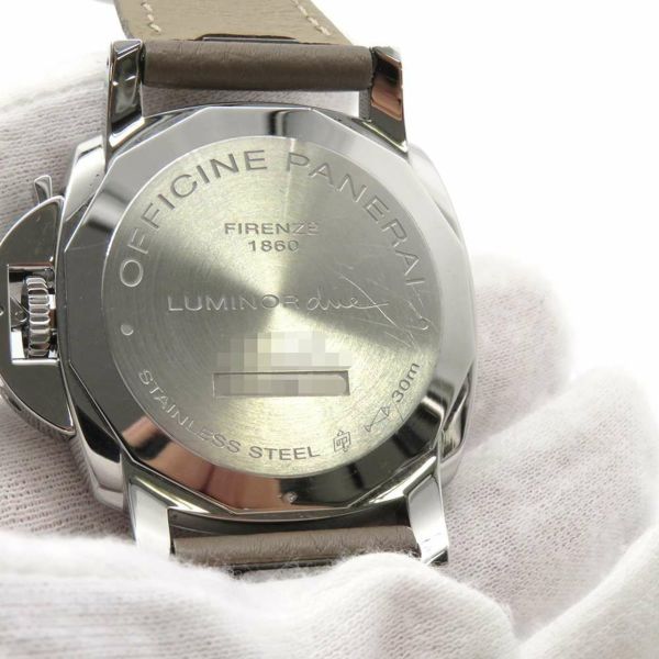 パネライ ルミノール ドゥエ 3デイズ アッチャイオ U番 PAM00914 PANERAI 腕時計 シルバー文字盤