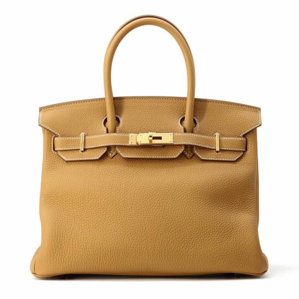 エルメス バーキン30 ナチュラルサブレ/ゴールド金具 トゴ W刻印 HERMES Birkin ハンドバッグ