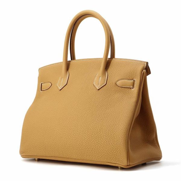 エルメス バーキン30 ナチュラルサブレ/ゴールド金具 トゴ W刻印 HERMES Birkin ハンドバッグ