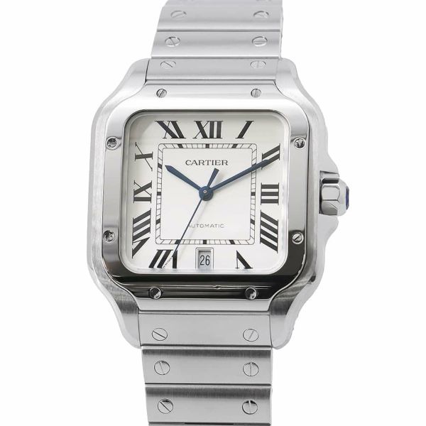 カルティエ サントス ドゥ カルティエ ウォッチ LM WSSA0018 Cartier 腕時計 シルバー文字盤