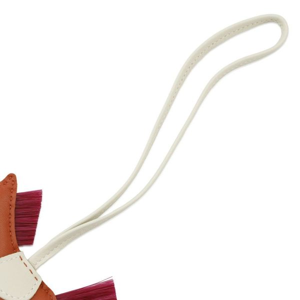 エルメス バッグチャーム ロデオPM コーネリアン /クレ/マグノリア ラムスキン/クリノラン B刻印