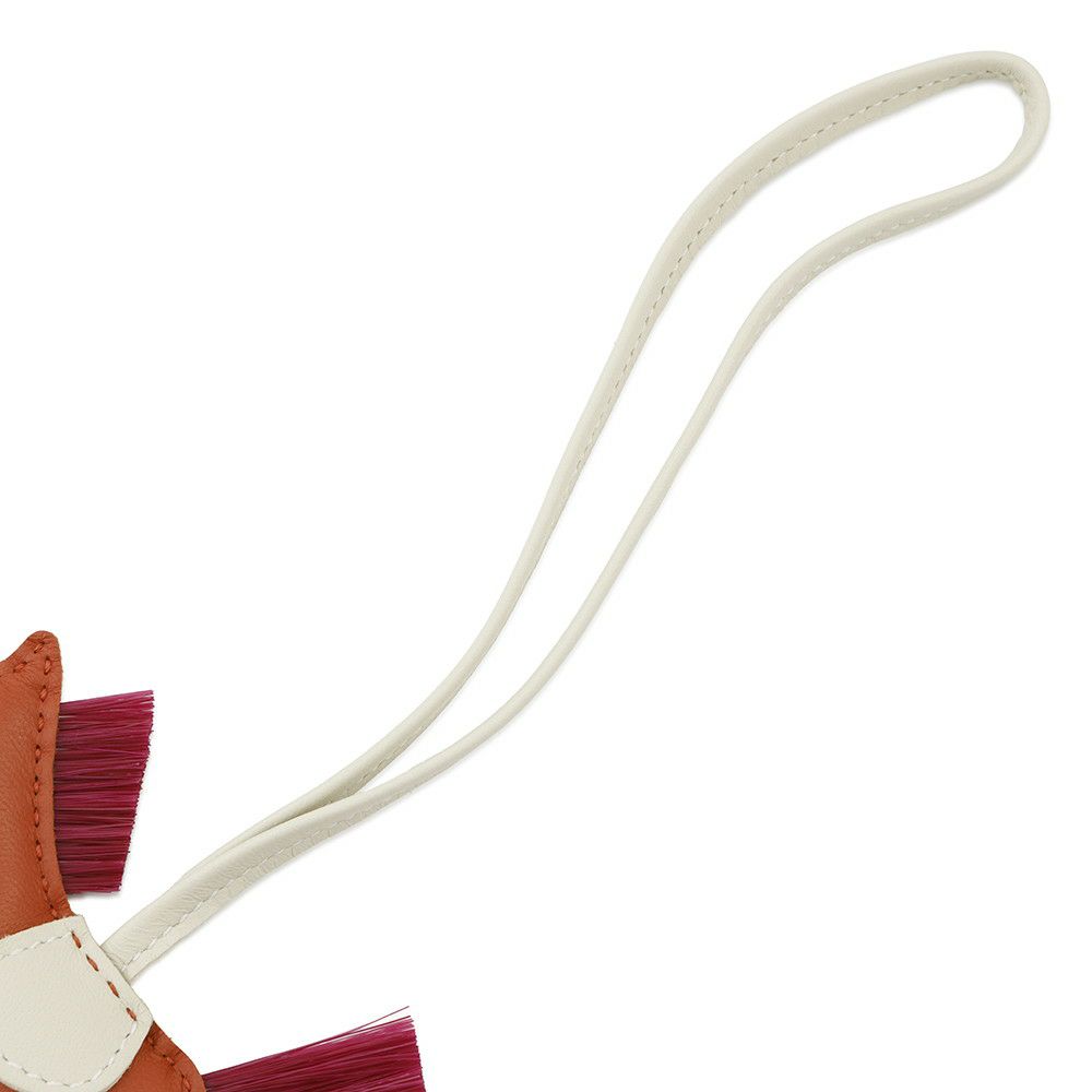 エルメス バッグチャーム ロデオPM コーネリアン /クレ/マグノリア ラムスキン/クリノラン B刻印