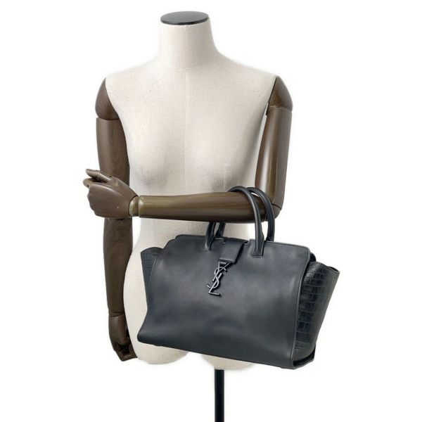 サンローランパリ ハンドバッグ ダウンタウン カバス 436832 SAINT LAURENT PARIS 2way 黒