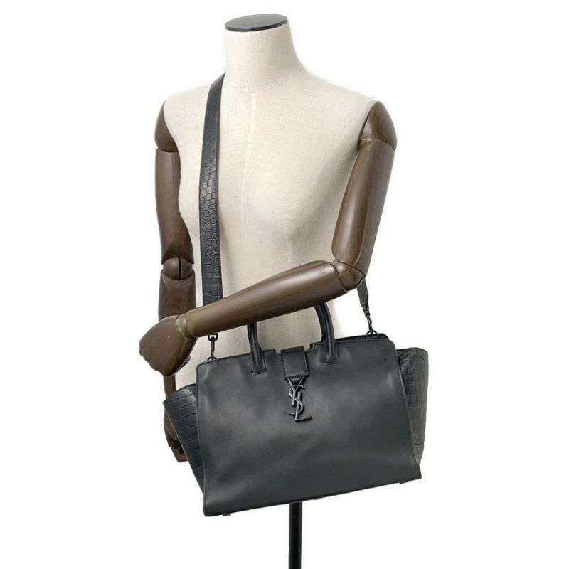 サンローランパリ ハンドバッグ ダウンタウン カバス 436832 SAINT LAURENT PARIS 2way 黒