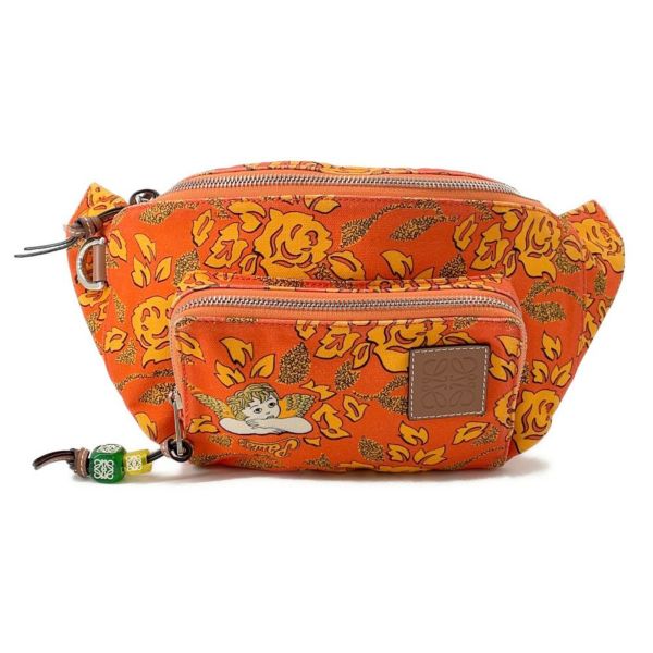 ロエベ ボディバッグ パウラズイビザ エンジェル キャンバス 330.54.W75 LOEWE 天使