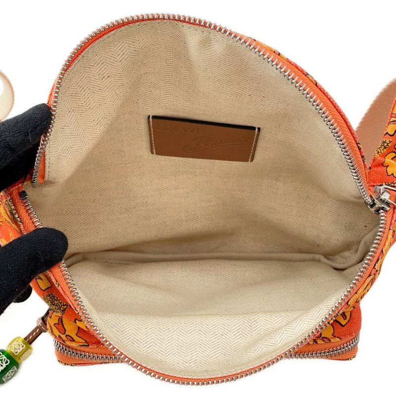 ロエベ ボディバッグ パウラズイビザ エンジェル キャンバス 330.54.W75 LOEWE 天使