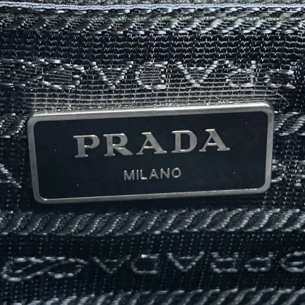 プラダ ショルダーバッグ トライアングルロゴ ナイロン 2VH251 PRADA 黒