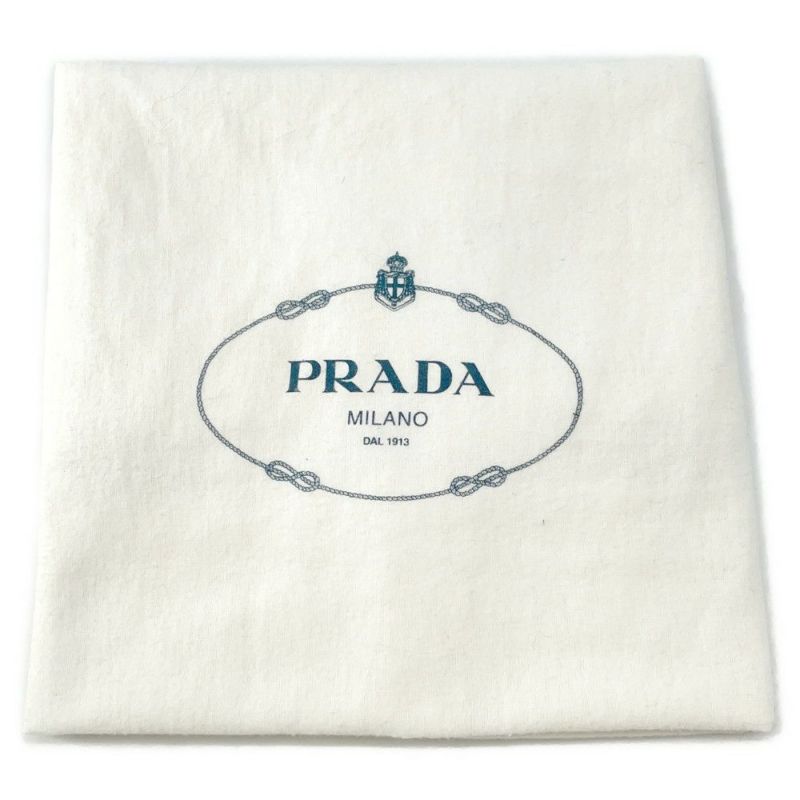 プラダ トートバッグ トライアングルロゴ フェイクファー BR4759 PRADA 黒