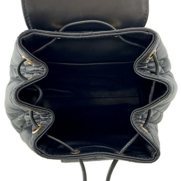 クリスチャン・ディオール リュック カロ マクロカナージュ スモール ラムスキン M6302UNOZ バックパック バッグ 黒