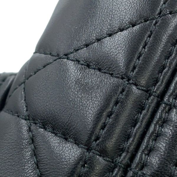 クリスチャン・ディオール リュック カロ マクロカナージュ スモール ラムスキン M6302UNOZ バックパック バッグ 黒