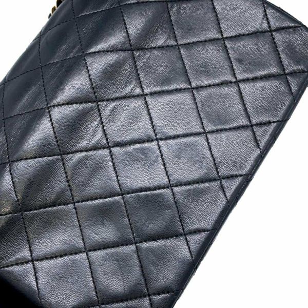 シャネル チェーンショルダーバッグ ココマーク ミニ マトラッセ ラムスキン A03571 CHANEL バッグ 黒