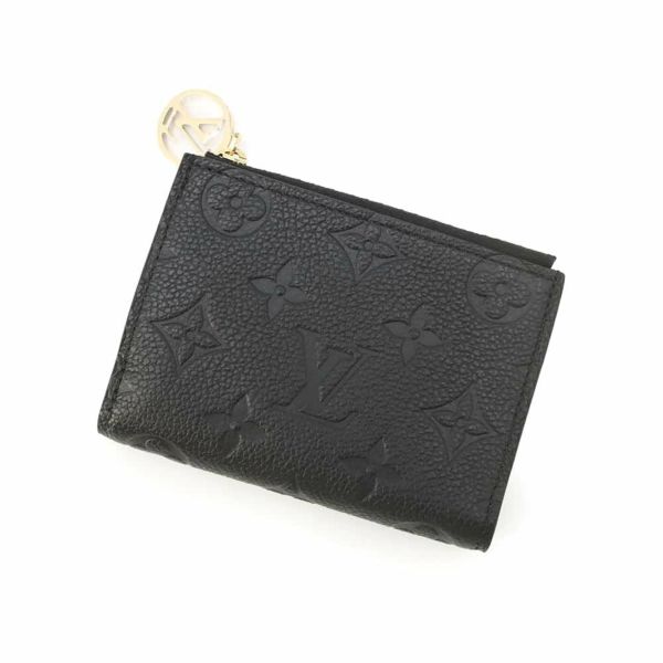 LOUIS VUITTON 二つ折り財布 ブラック ルイ ヴィトン Louis Vuitton 二つ折り財布 ポルトフォイユ