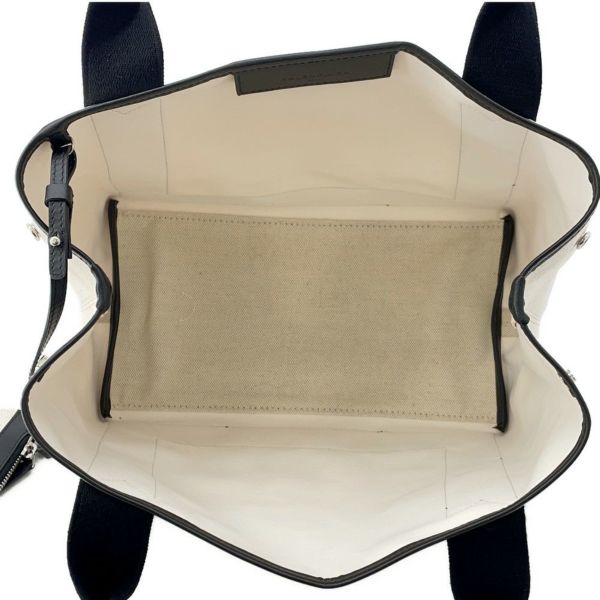 バレンシアガ トートバッグ ネイビーカバス S ポーチ付 339933 BALENCIAGA 黒 白 スモールサイズ