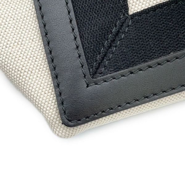 バレンシアガ トートバッグ ネイビーカバス S ポーチ付 339933 BALENCIAGA 黒 白 スモールサイズ