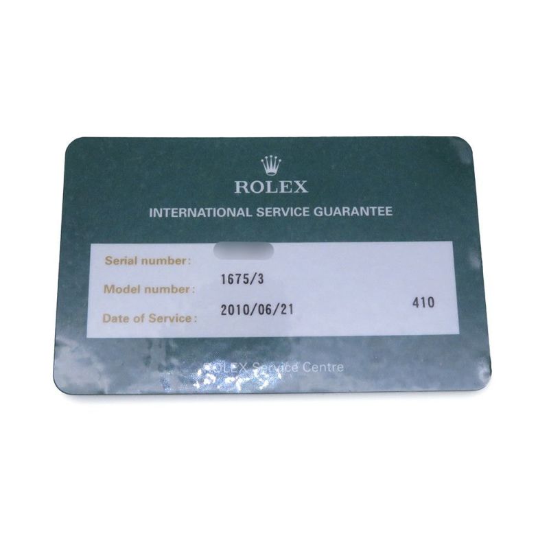 ロレックス GMTマスター 55番 SS/K18YG 1675/3 フジツボダイアル ROLEX 腕時計 黒文字盤