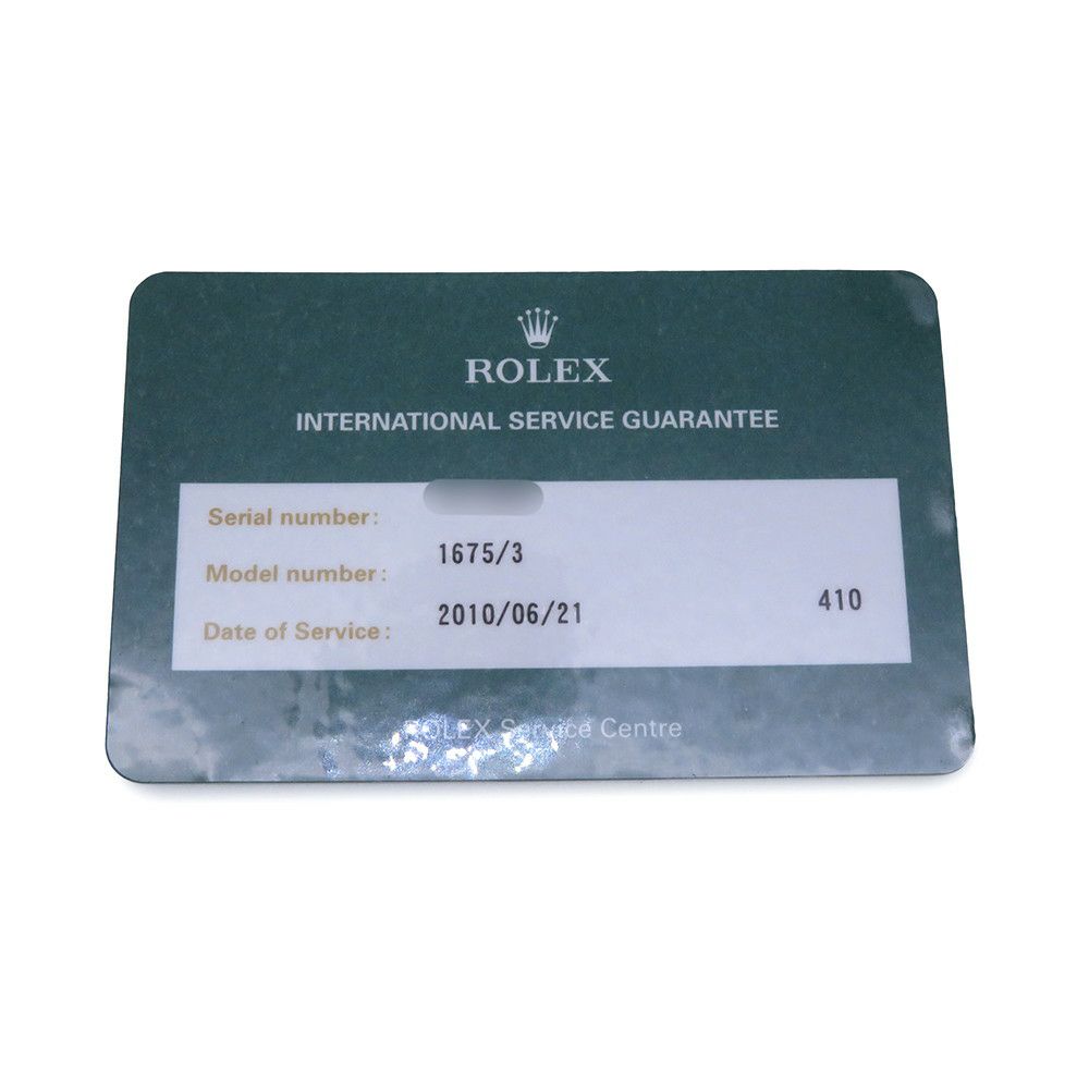 ロレックス GMTマスター 55番 SS/K18YG 1675/3 フジツボダイアル ROLEX 腕時計 黒文字盤