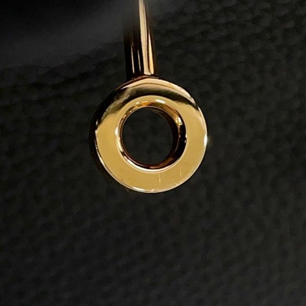 エルメス バーキン25 タッチ ブラック/ピンクゴールド金具 トゴ/アリゲーターマット Z刻印HERMES Birkin ハンドバッグ 黒