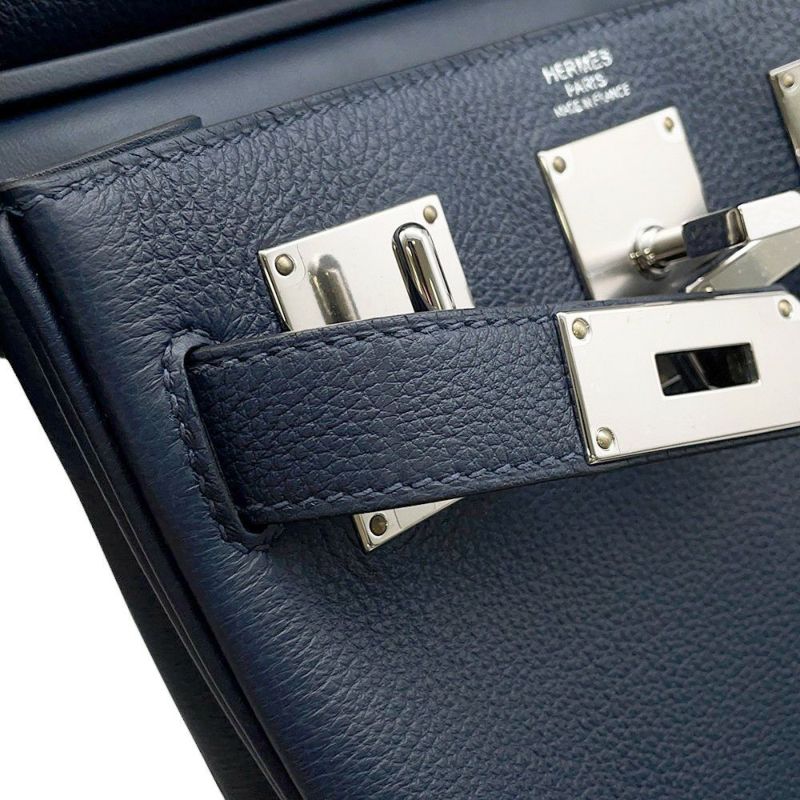 エルメス ボディバッグ ケリー アッカドPM ブルードプリュス/シルバー金具 トゴ K刻印 メンズ