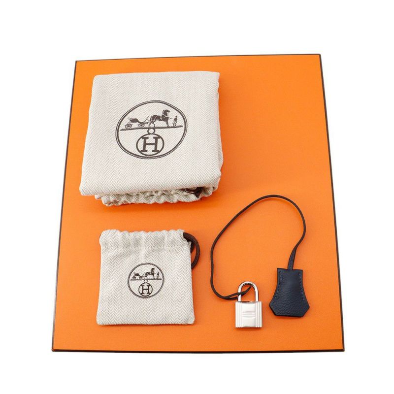 エルメス ボディバッグ ケリー アッカドPM ブルードプリュス/シルバー金具 トゴ K刻印 メンズ