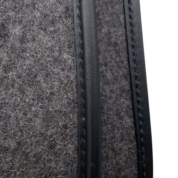 エルメス ショルダーバッグ エブリン3 PM グレー/ブラック/シルバー金具 フェルト/レザー Y刻印 黒