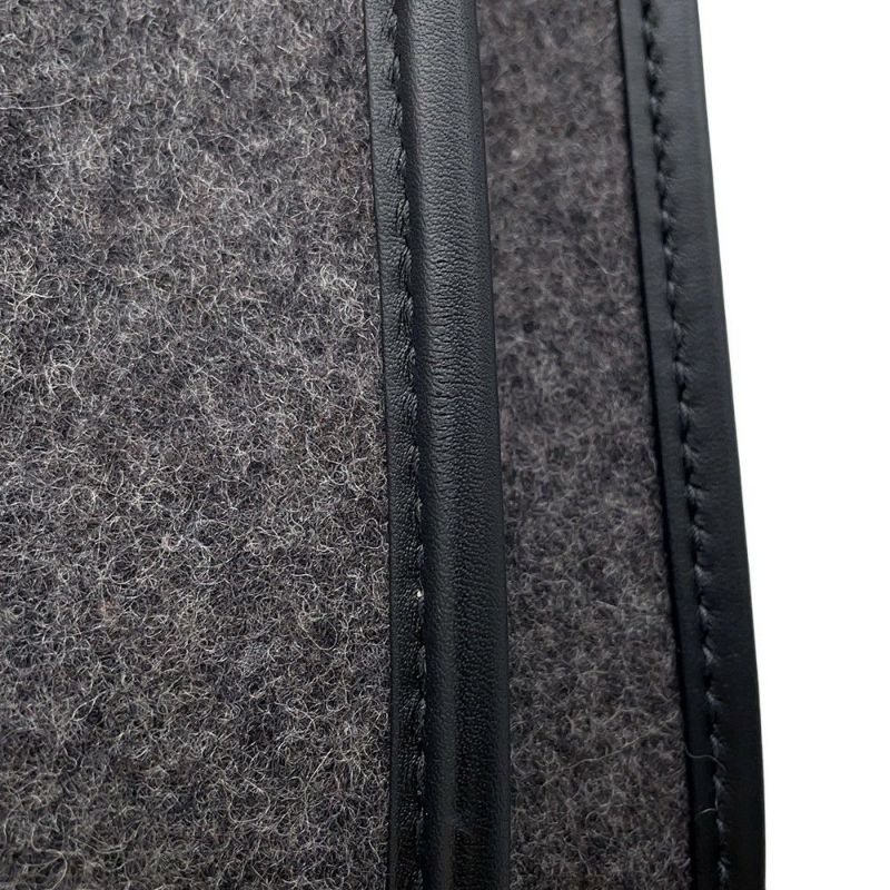 エルメス ショルダーバッグ エブリン3 PM グレー/ブラック/シルバー金具 フェルト/レザー Y刻印 黒