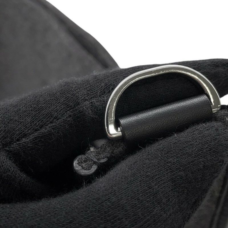 エルメス ショルダーバッグ エブリン3 PM グレー/ブラック/シルバー金具 フェルト/レザー Y刻印 黒