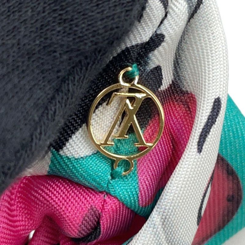 ルイヴィトン ヘアアクセサリー シュシュ セット・アニモグラム ゼブラ シルク M90710 LOUIS VUITTON