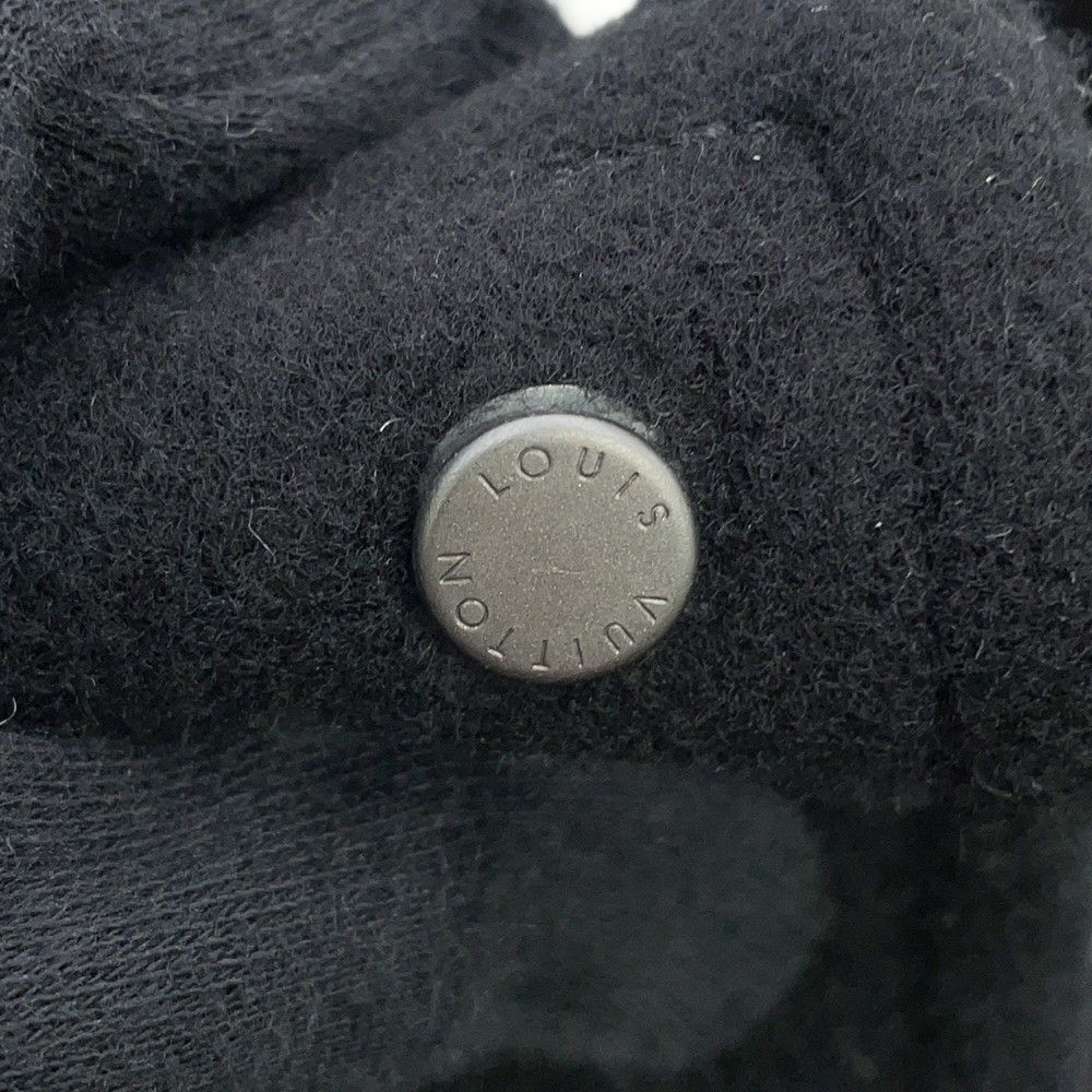 ルイヴィトン ジャケット シグネチャーバーシティ ブルゾン メンズサイズ50 LOUIS VUITTON アウター ブラック 黒 白