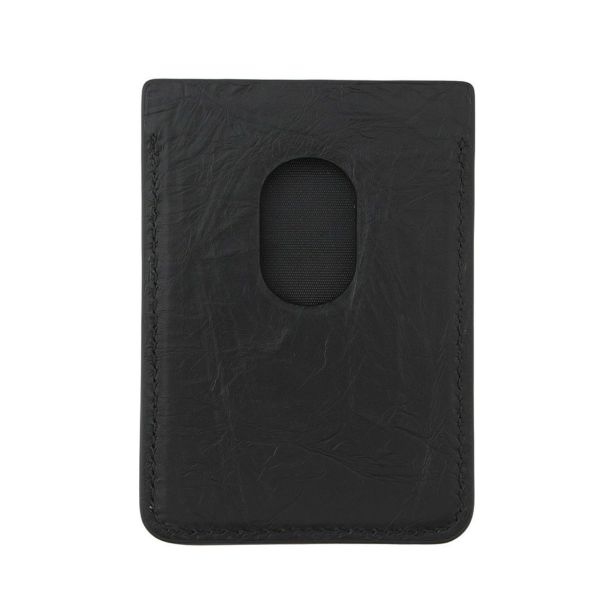 バレンシアガ カードケース キルテッド マグネットカードホルダー クラッシュドカーフレザー 782132 BALENCIAGA 黒